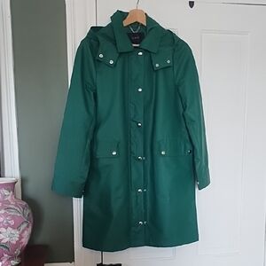 J.Crew Rain Anorak Windbreaker Hooded Hood Trench Coat Jacket 
